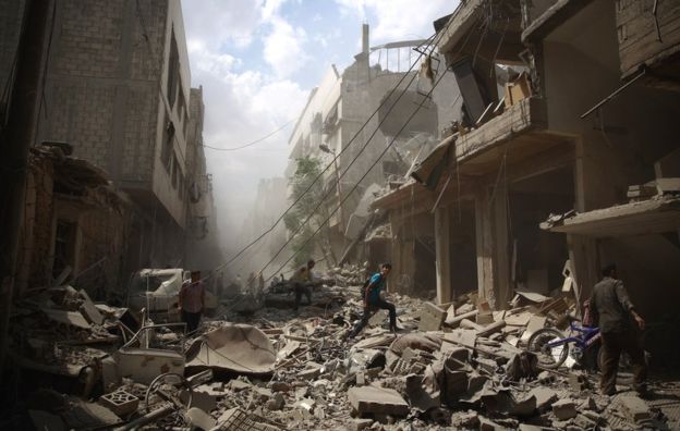 destruction of syria