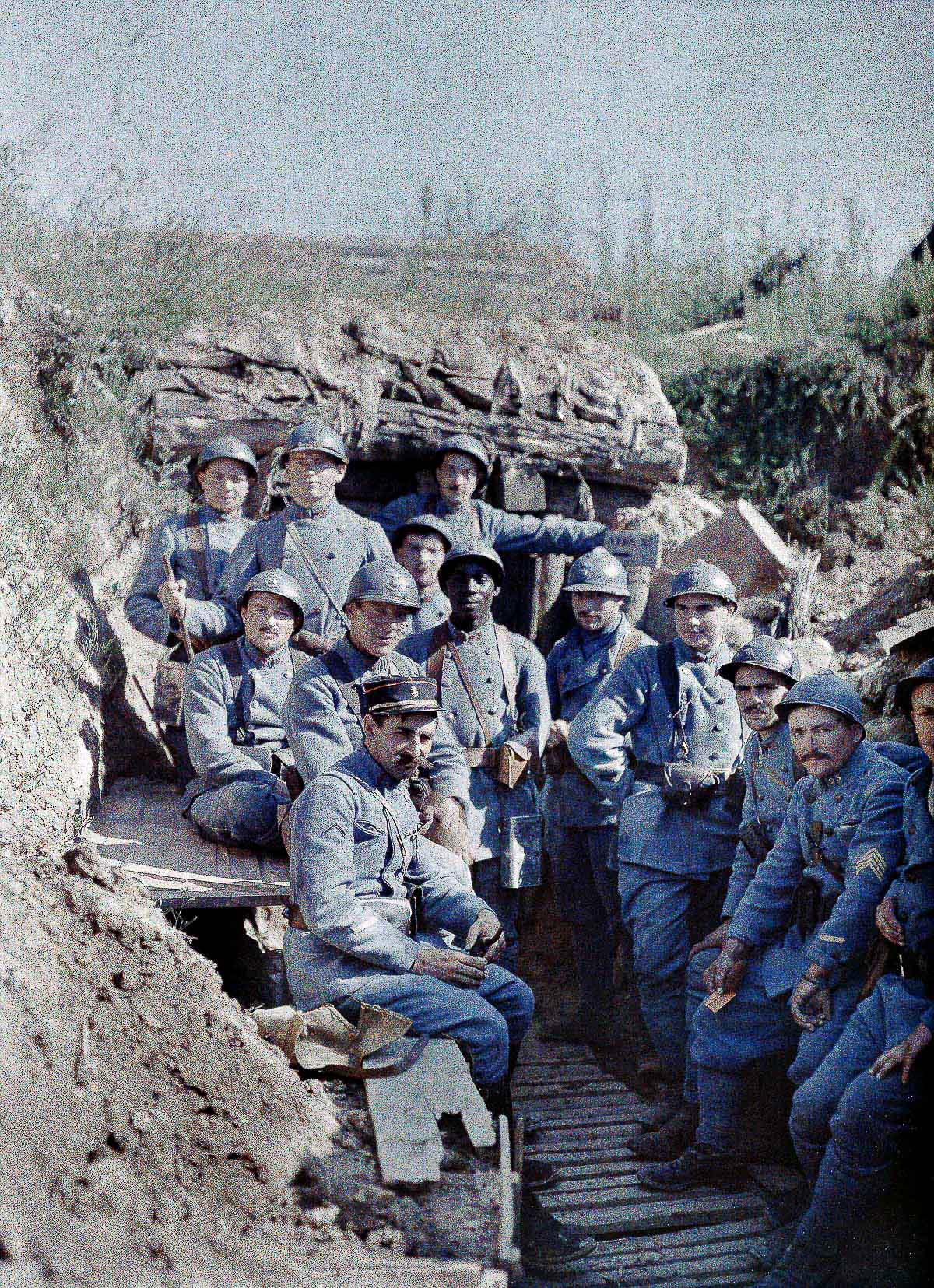 ہرتزباخ میں فرانسیسی فوجی، جون 1917ء 