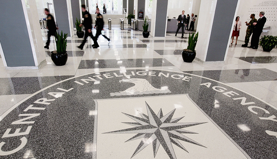 The lobby of the CIA Headquarters Building in McLean, Virginia