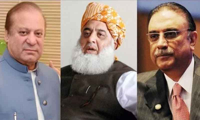 فضل الرحمن، نوازشریف اور آصف زرداری میں رابطہ، شکست کی وجوہات تک پہنچنے کا عزم